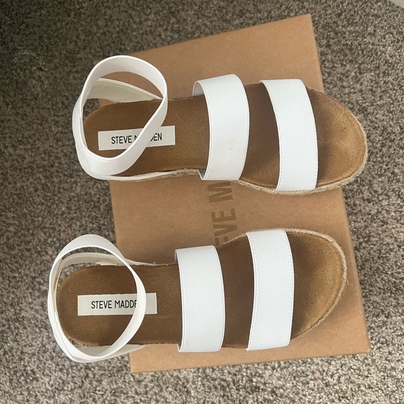 Steve Madden White Platform Espadrilles - Picture 3 of 7